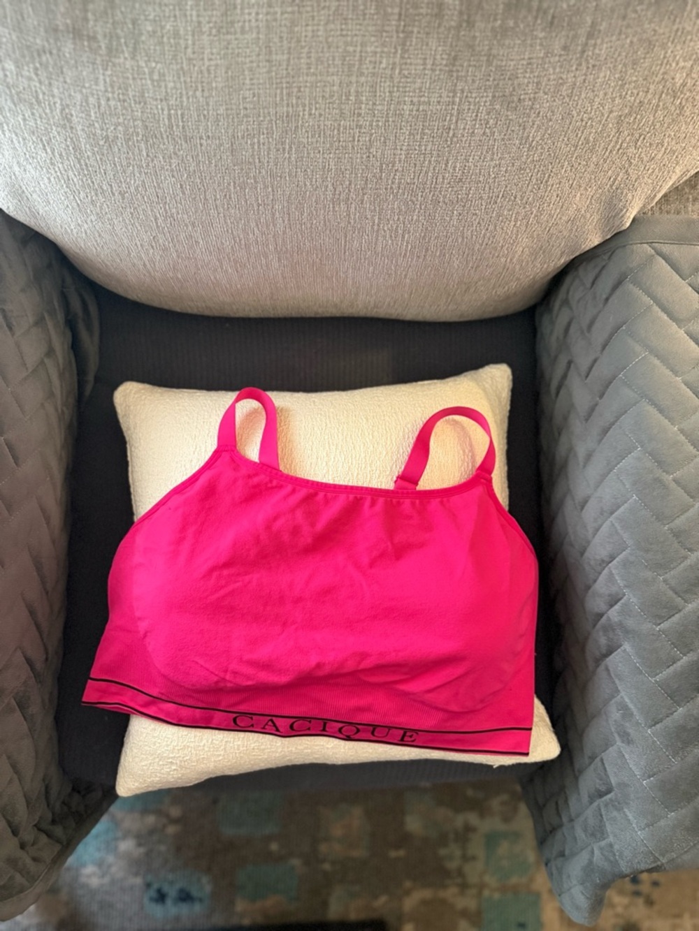 Cacique Vibrant Pink Wireless Bralette